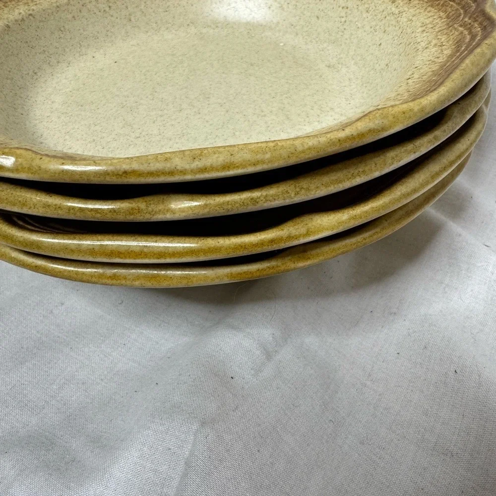 Vintage Mikasa Whole Wheat Stoneware‎ Set of 4 Soup Salad Cereal Pasta Bowl